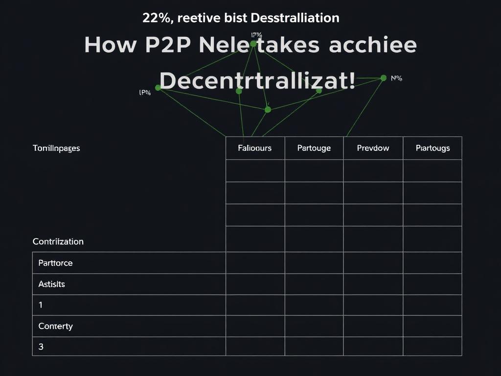 How P2P Networks Achieve Decentralization. Summary Table: How P2P Networks Achieve Decentralization